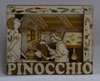 3D-Holzschnitt, Magnet, Geschichte Pinocchio - Geppetto